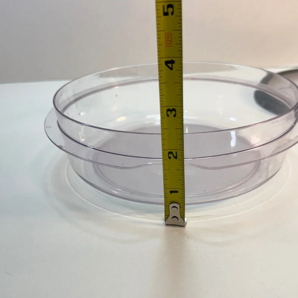 Rubbermaid Food Storage Container 4.2 Cup Clear StainShield Round Black Lid